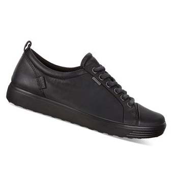 Women's Ecco Soft 7 Gtx Sneakers Black | Canada 235SGL